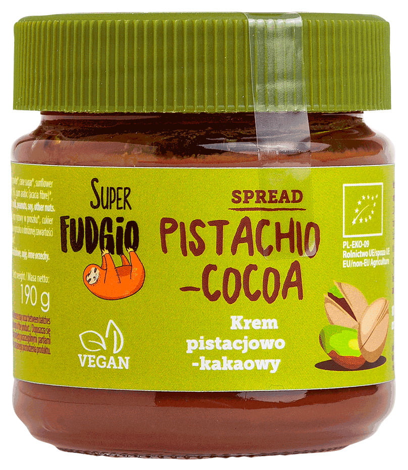 Crema tartinabila de ciocolata cu fistic si cacao