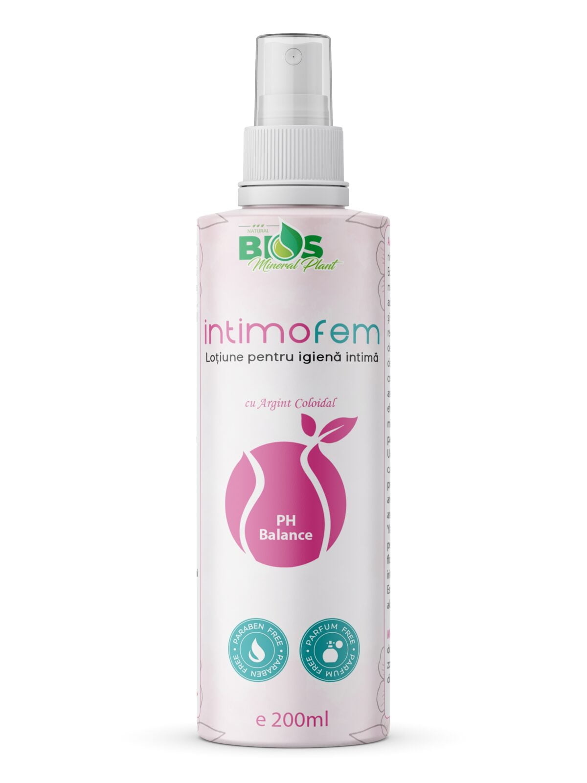Intimo Ferm - Lotiune pentru igiena intima, 200ml, Bios Mineral Plant