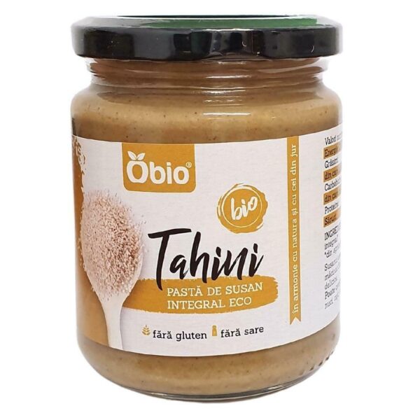 Tahini pasta de susan integral eco 250g Obio