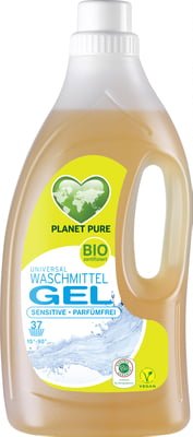 Detergent Gel bio de rufe hipoalergenic -fara parfum- 1.5L Planet Pure