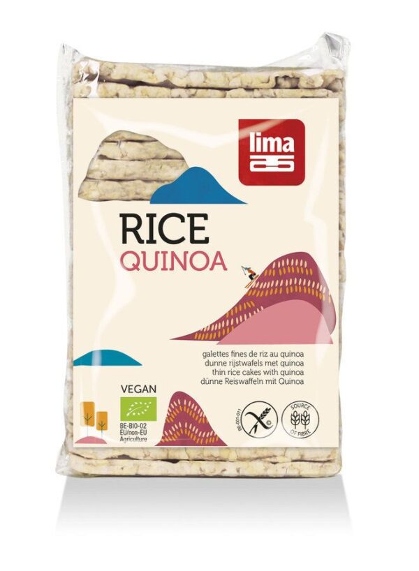 Rondele de orez expandat cu quinoa eco 130g  Lima
