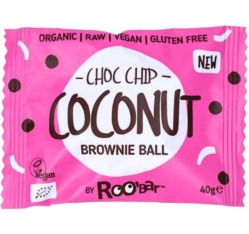 Brownie ball cu cocos bio 40g Roobar