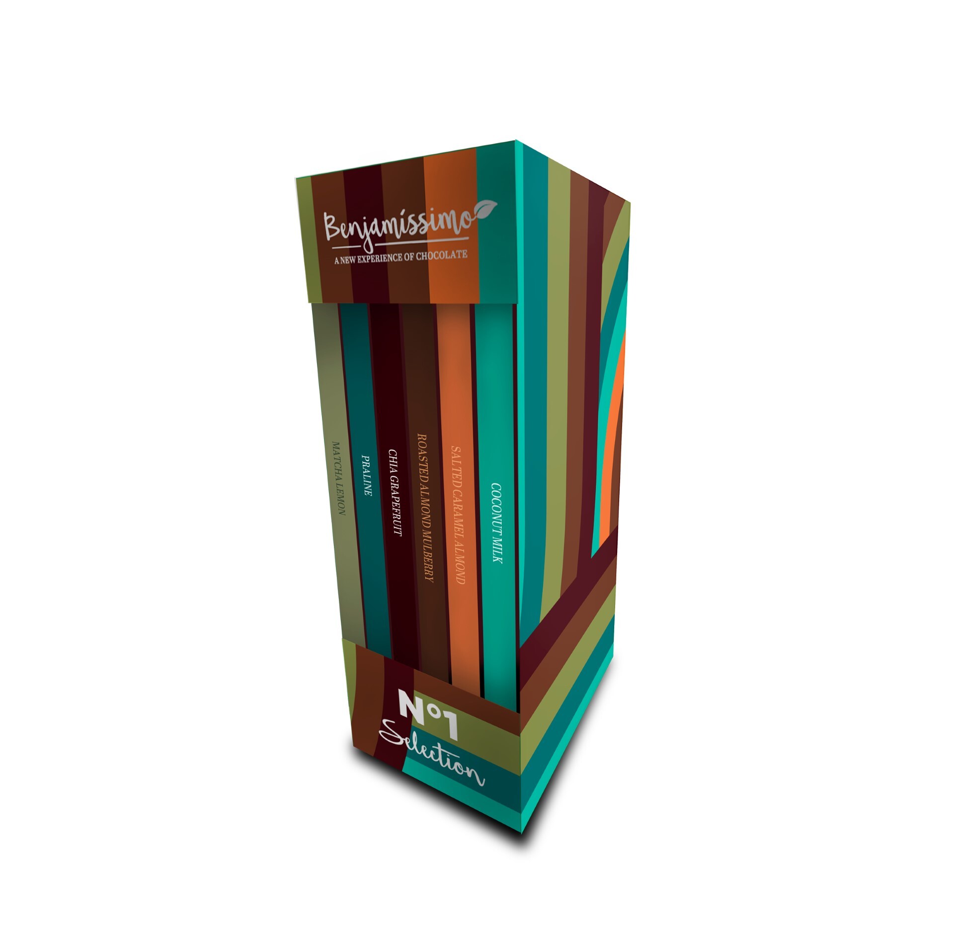 Cutie cadou No.1 Selection 6 ciocolate