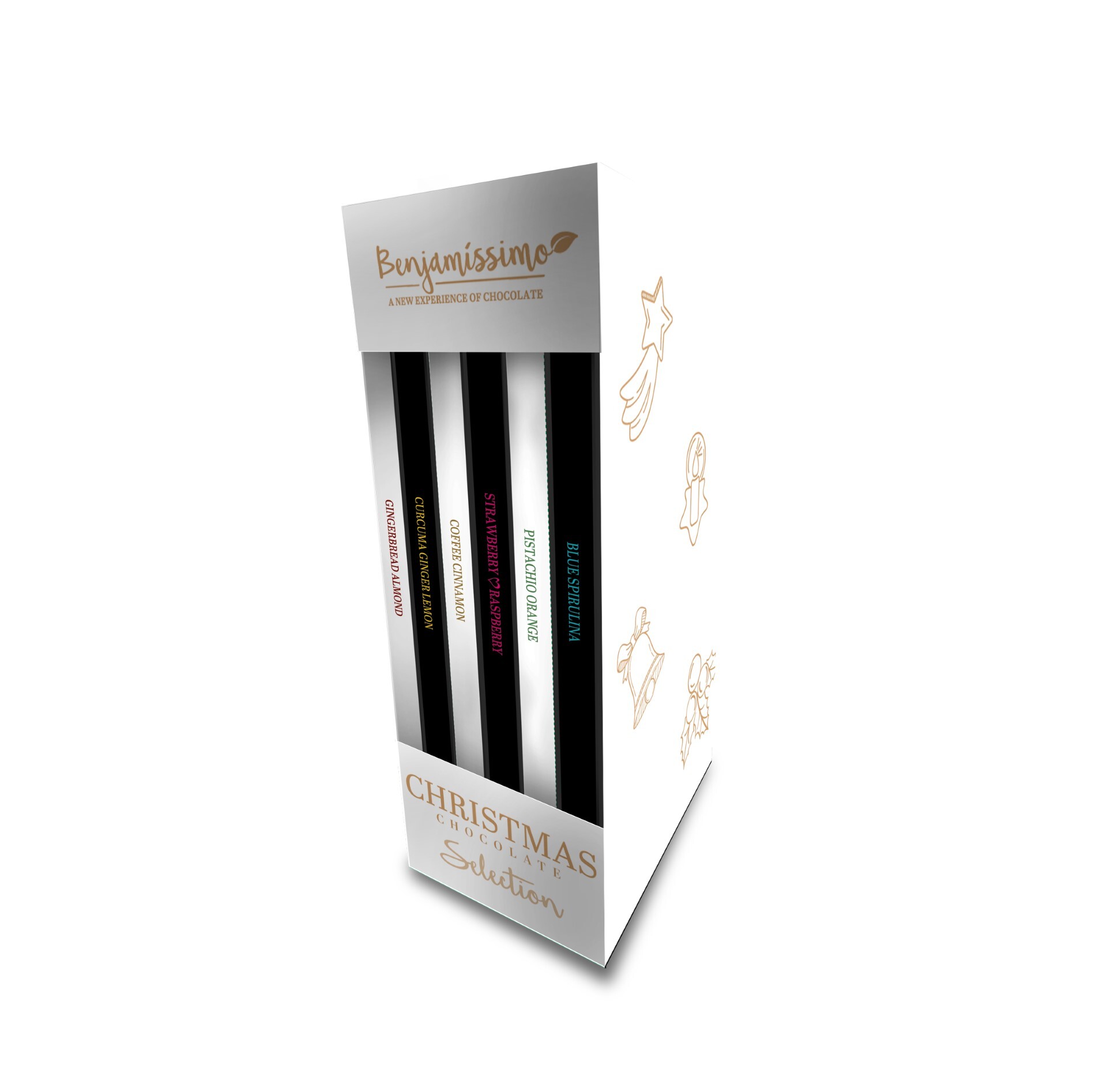 Cutie cadou de Craciun 6 ciocolate