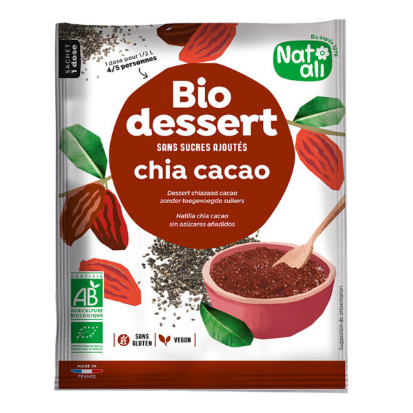 Desert cu chia si cacao