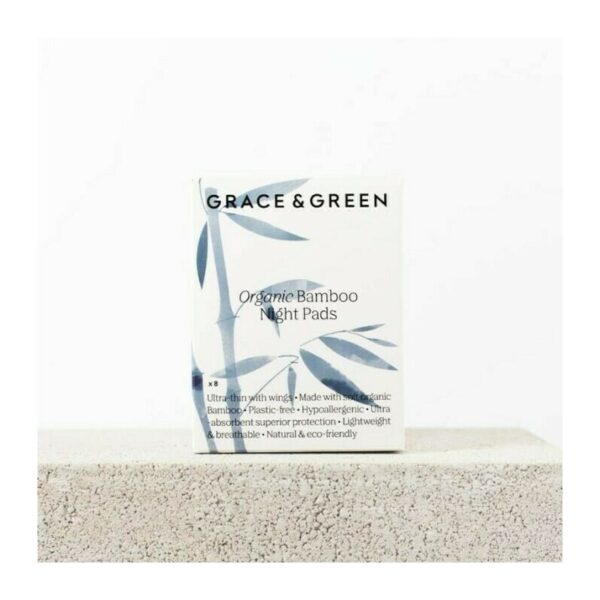 Absorbante din bambus organic pentru noapte (8 buc)