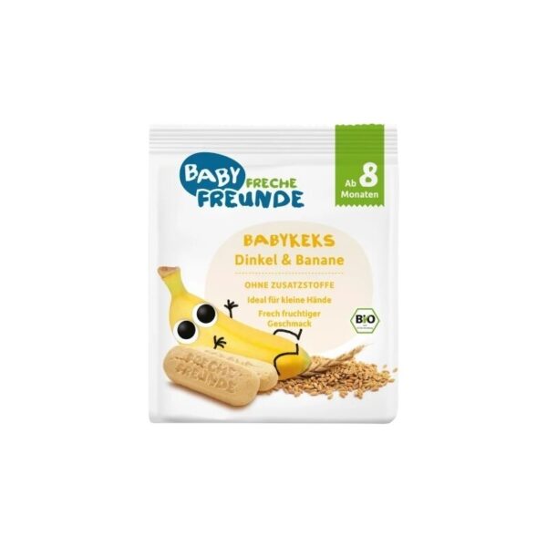 Biscuiti din spelta cu banane bio 100g Erdbar