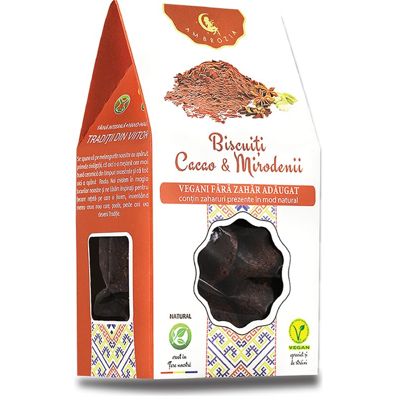 Biscuiti vegani - Cacao & Mirodenii
