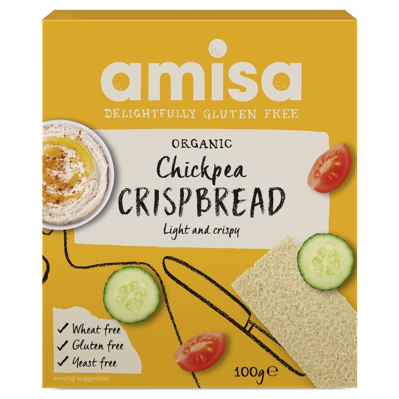 Crispbread (painici) cu naut fara gluten bio 100g Crispbread (painici) cu naut fara gluten bio 100g