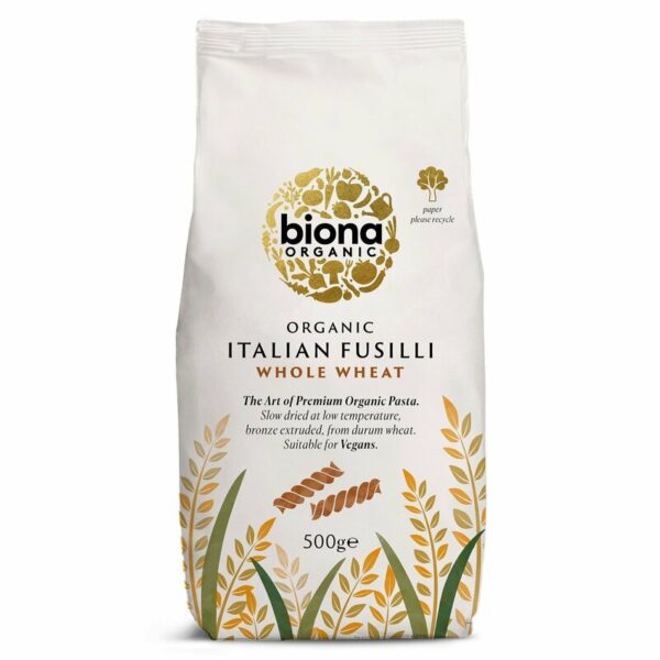Fusilli din grau integral eco