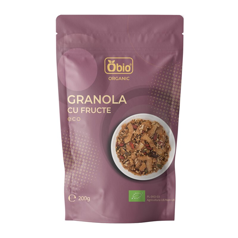 Granola cu fructe bio Granola cu fructe bio
