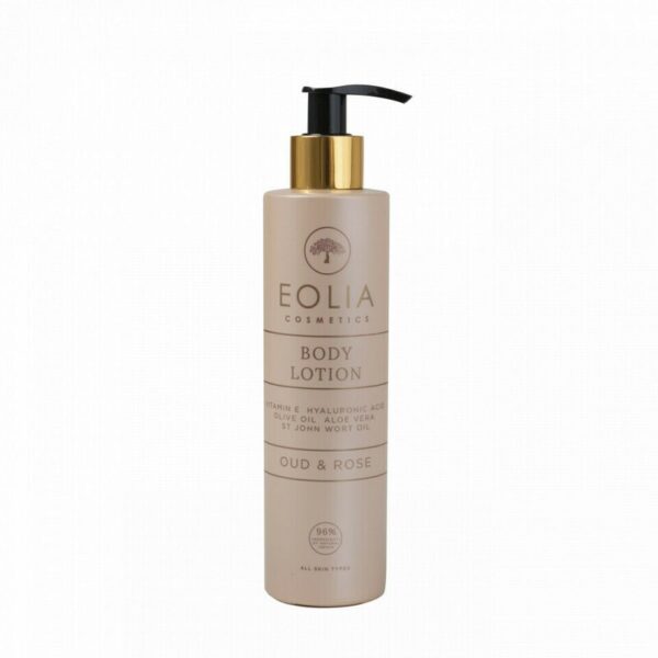 Lotiune de Corp Naturala cu Acid Hialuronic si Vitamina E si Trandafir 250 ml / 8.45 fl. oz
