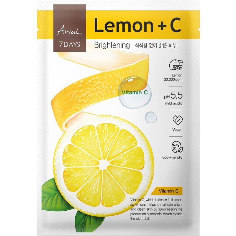 Masca 7Days Plus Lemon si C Vitamina C pt Luminozitate
