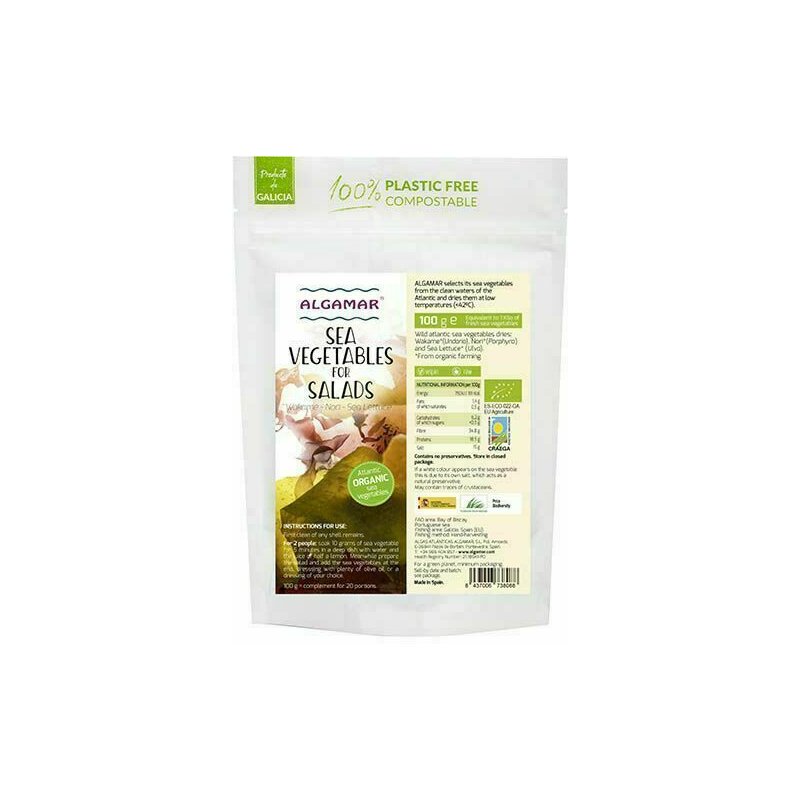 Mix alge marine pentru salate raw
