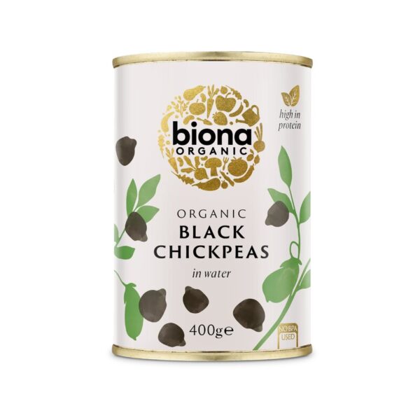 Naut negru bio la conserva 400g Biona