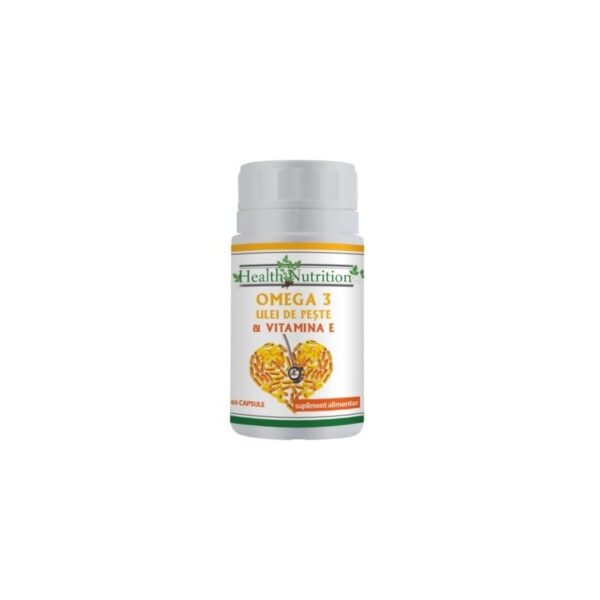 Omega 3 ulei de peste 500 mg + Vitamina E 5mg