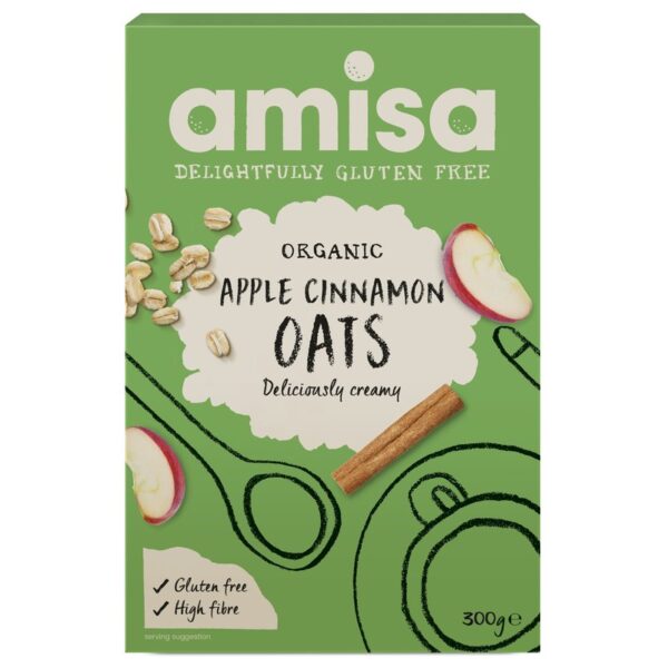 Porridge din ovaz cu mar si scortisoara fara gluten bio 300g