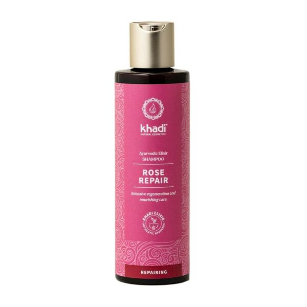 Sampon ayurvedic reparator cu trandafir Khadi