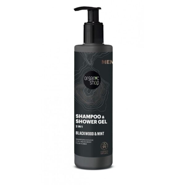 Sampon si gel de dus pentru barbati Blackwood si Mint