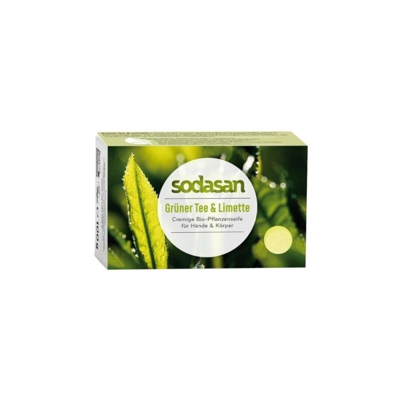 Sapun Crema Bio Ceai Verde si Lime 100 Gr Sodasan Sapun Crema Bio Ceai Verde si Lime 100 Gr Sodasan