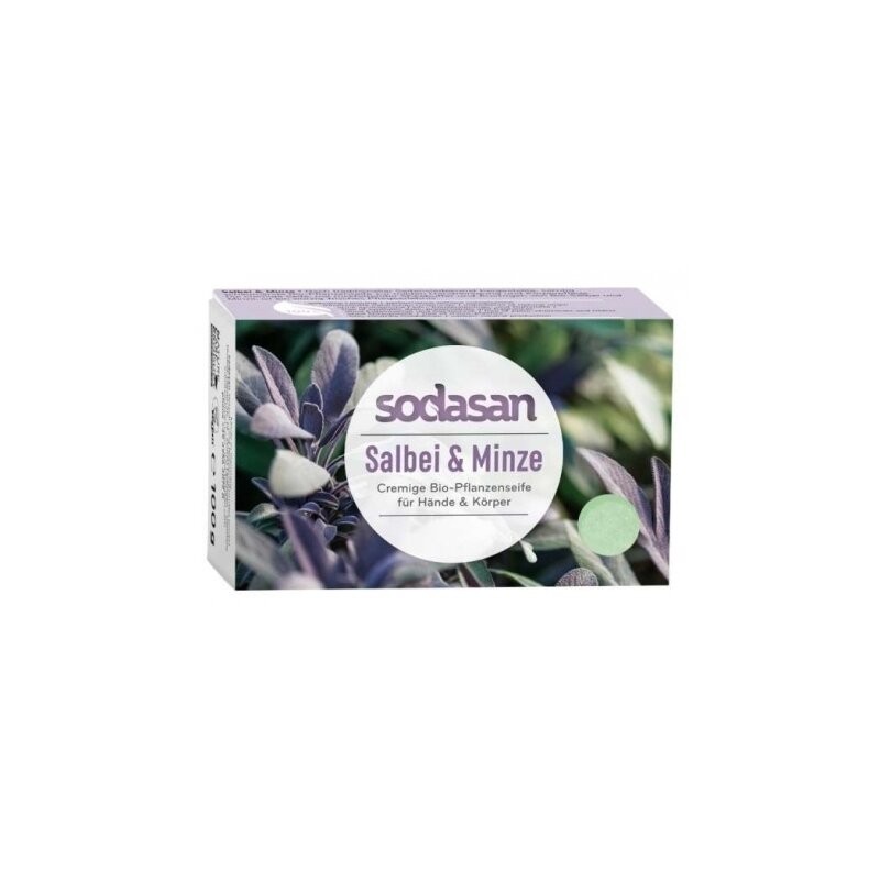 Sapun Crema Bio Salvie si Menta 100 Gr Sodasan Sapun Crema Bio Salvie si Menta 100 Gr Sodasan