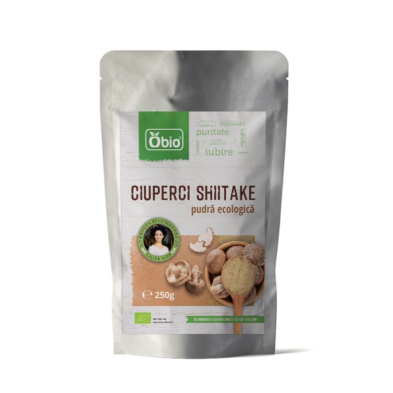 Shiitake pulbere raw bio