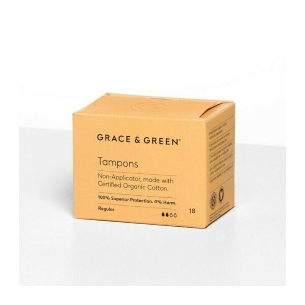 Tampoane din bumbac organic 100% Normal (18 buc)