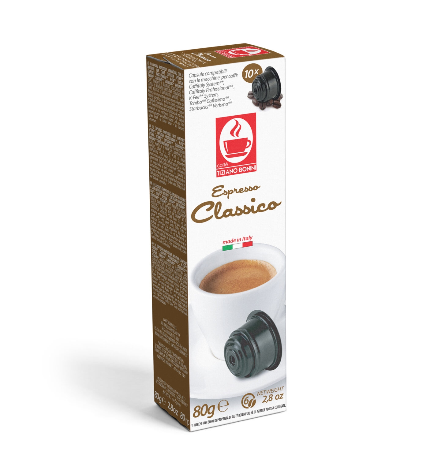 Bonini Classico 10 capsule cafea compatibile Caffitaly Bonini Classico 10 capsule cafea compatibile Caffitaly