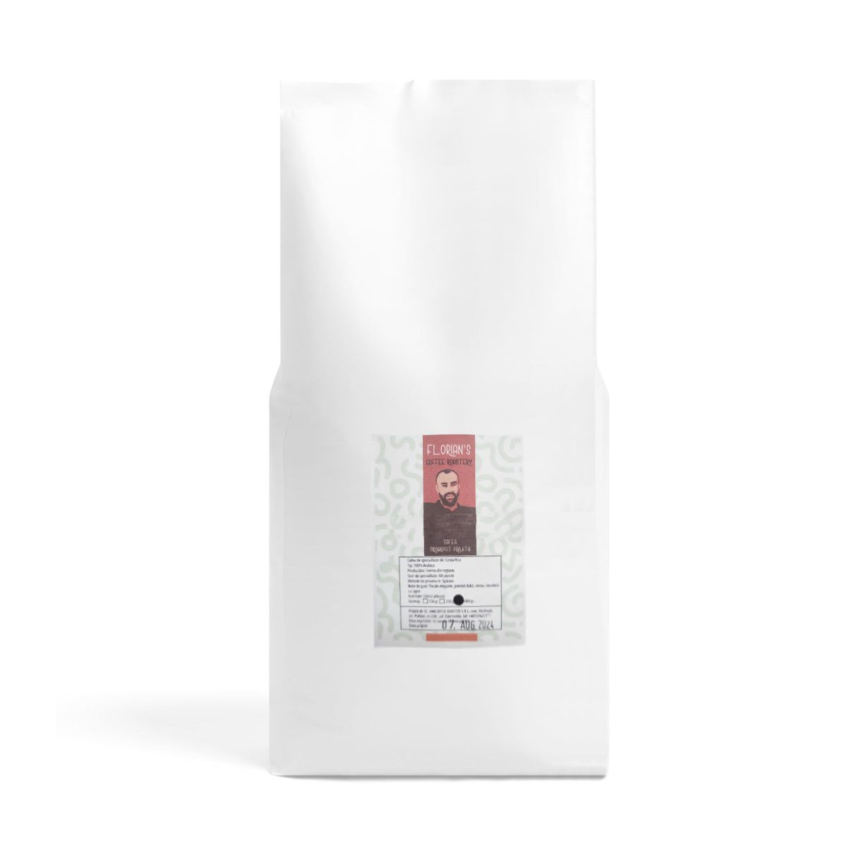 Florians Coffee Columbia Pink Bourbon cafea de specialitate 1kg si 2 set zahar cadou