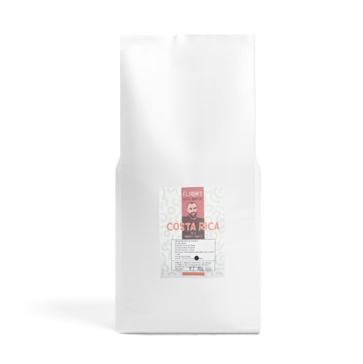 Florians Coffee Costa Rica cafea de specialitate 1kg si 2 set zahar cadou